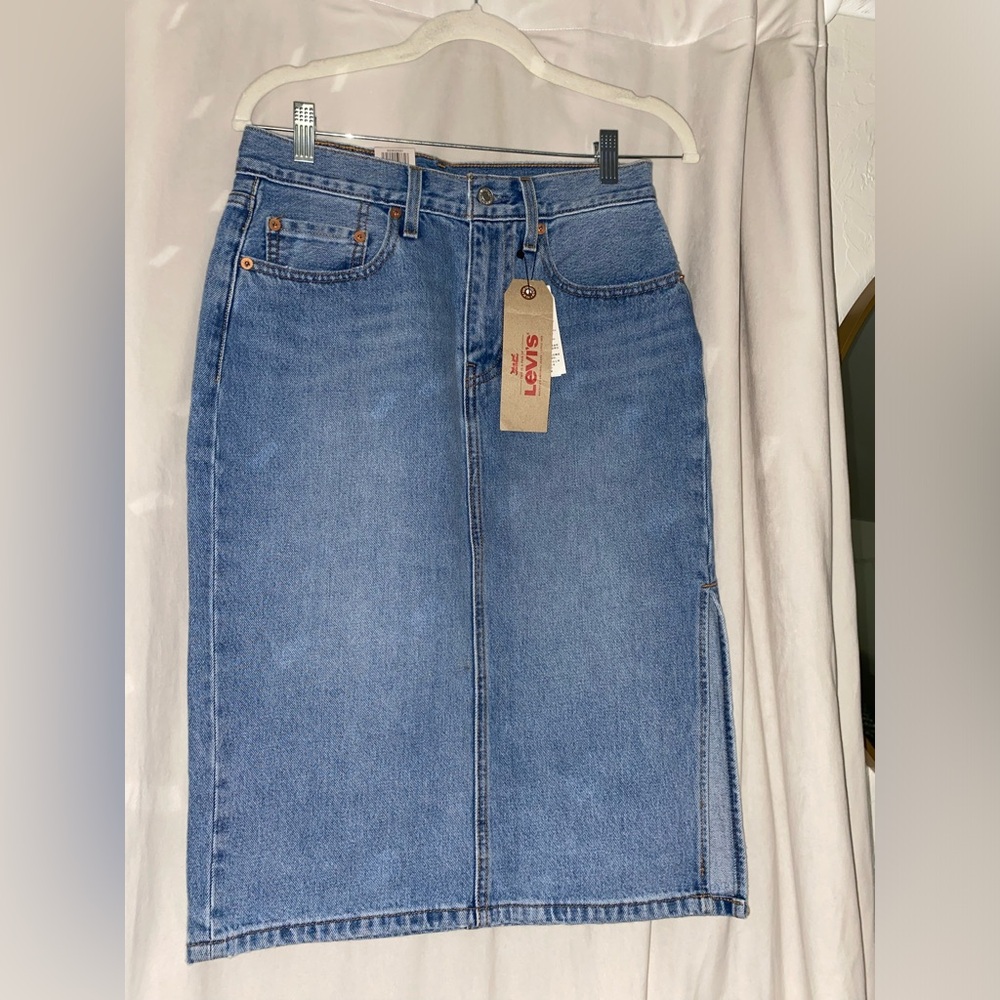 Levi’s Side Slit Midi Skirt